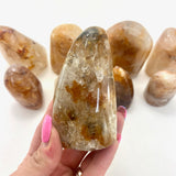 Golden Healer Free Form, Yellow Hematoid Quartz Free Form, Polished Golden Healer, Small or Medium, Golden Healer