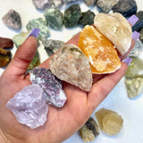One of Everything Crystal Set, 3lbs of Raw Crystals, 40+ Rough Crystals