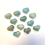Mini Caribbean Calcite Heart, Caribbean Calcite Gemstone Heart, Healing Caribbean Calcite Heart, Small Caribbean Calcite Heart, B-03