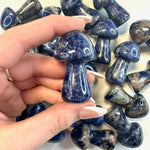 2" Sodalite Mushroom, Sodalite Gemstone Mushroom, Sodalite Mushroom Carving, B-40