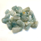Chrysocolla Fusion Quartz, Chrysocolla in Quartz Tumbled Stone, Tumbled Quartz Chrysocolla, P-115