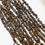 32” Bronzite Bead, Bronzite Chip Bead Strand, Bronzite Bead Necklace, Beaded Bronzite