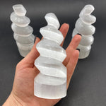 10cm Selenite Spiral, Selenite Unicorn Horn, Unicorn Spiral, Selenite Spiral, Selenite Swirl