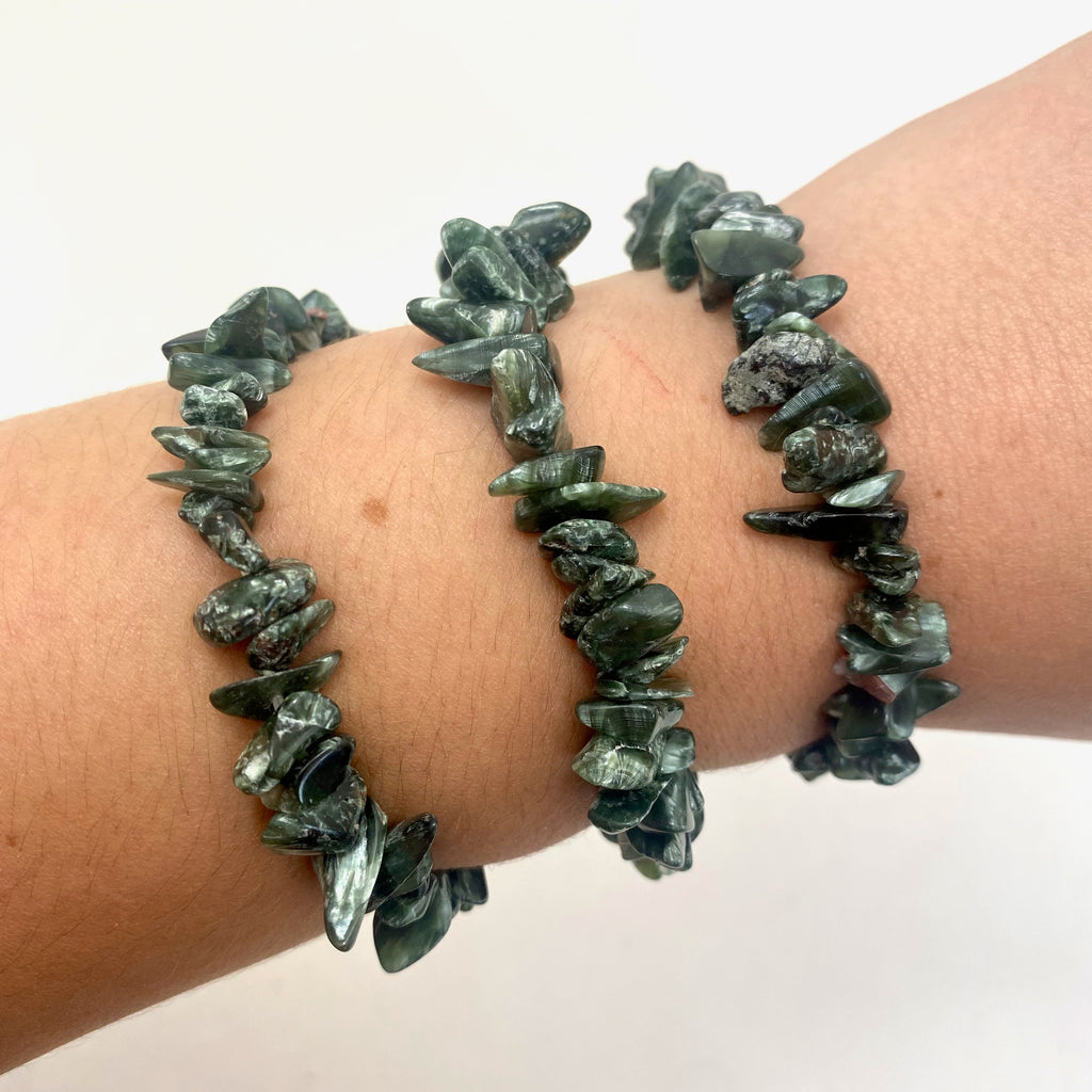 AAA grad Seraphinite Healing Crystal Bracelet Meaningful Jewelry Natural Seraphinite  Bracelet for Him and Her Spiritual gift Clairvoyant