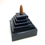 Pyramid Backflow Burner, Black Backflow Burner, Pyramid Incense, Backflow Incense Holder