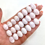 Oval Mangano Calcite Cabochon, Mangano Calcite Cabochon, Polished Mangano Calcite Cabochon, 001