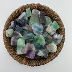 Fluorite Gemstone, One stone or a Baggy, Rough Rainbow Fluorite, Raw Rainbow Fluorite