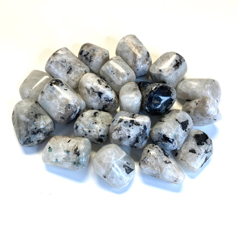 Rainbow Moonstone Tumble, Tumbled Rainbow Moonstone, Polished Rainbow Moonstone, T-88