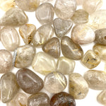 Golden Rutile Tumble, Tumbled Golden Rutile, Rutile Quartz, Tumbled Gold Rutile Quartz, T-48