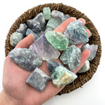 Fluorite Gemstone, One stone or a Baggy, Rough Rainbow Fluorite, Raw Rainbow Fluorite