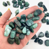 THREE Emerald Tumble, Small Emerald, Tumbled Emerald, Quality Emerald, MINI EmeraldT-113