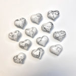 Mini Howlite Heart, Howlite Gemstone Heart, Healing Howlite Heart, Small Howlite Heart, B-02