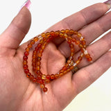 4mm Round Carnelian Bead, Carnelian Bead, Carnelian Bead Strand, 16” Carnelian Bead Strand