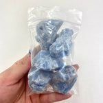 Raw Blue Calcite, One Stone or Baggy, Blue Calcite Raw, Rough Blue Calcite