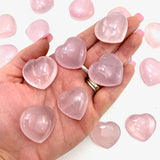 Rose Quartz Heart, Polished Rose Quartz Heart, Rose Quartz Pocket Stone, T-103