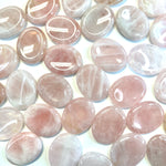 Rose Quartz Worry Stone, Healing Rose Quartz Worry Stone, Smooth Rose Quartz Worry Stone, A-11