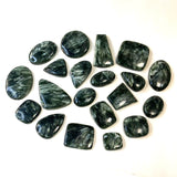 Seraphinite Cabochon, Quality Seraphinite Cabochon, 25g or 100g Seraphinite Cabochon, Wholesale Seraphinite Cabochon