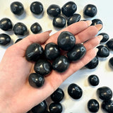 Black Onyx Tumble, Tumbled Black Onyx, Healing Black Onyx, Smooth Black Onyx Tumbled Stone, T-167