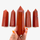 Red Jasper Point, Polished Red Jasper Point, Red Jasper Tower, Healing Red Jasper