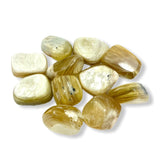 Gem Muscovite Tumble, Tumbled Gem Mica, Yellow Lepidolite, RARE Muscovite Tumble, T-160