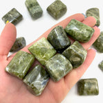 Vesuvianite Tumbled Stone, Tumbled Vesuvianite, Polished Vesuvianite, Green Vesuvianite, T-164