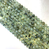 8mm Round Prehnite Bead, Prehnite Bead, Prehnite Bead Strand, 16” Prehnite Bead Strand