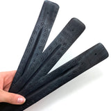 Black Incense Stick Holder, Wooden Ash Catcher, Wooden Incense Holder