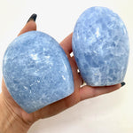 Blue Calcite Free Form, Polished Blue Calcite, Natural Blue Calcite Free Form