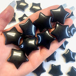 Obsidian Star Carving, Obsidian Gemstone Star, Obsidian Star, Flat Obsidian Star Carving, B-27