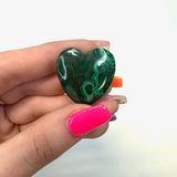 Small Malachite Heart, Polished Malachite Heart, Natural Malachite Heart, B-54