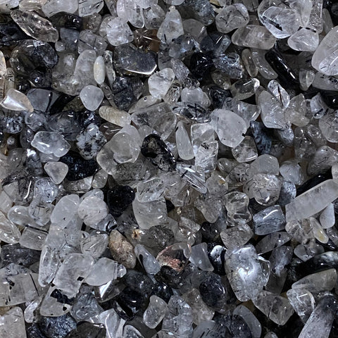 1lb Black Rutile Chips, Bulk Black Rutile Chips, Wholesale Black Rutile Chips