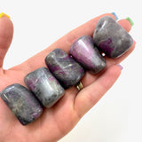 Ruby in Cordierite Tumble, Tumbled Ruby in Iolite, Ruby with Cordierite, T-78
