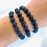 Ruby Kyanite Round Bracelet, 6-7mm Ruby Kyanite Bracelet, Quality Ruby Kyanite Bracelet, A-01