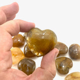 Yellow Hematoid Quartz Heart, Golden Healer Heart, Polished Golden Healer Heart, C-29