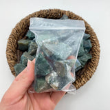 Green Moss Agate Rough, One stone or a Baggy, Rough Green Moss, Raw Green Moss Agate