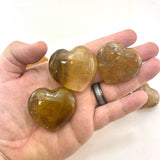 Yellow Hematoid Quartz Heart, Golden Healer Heart, Polished Golden Healer Heart, C-29