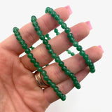 Dainty Aventurine Bracelet, Round Bead Aventurine Bracelet, 3-4mm Aventurine Bracelet