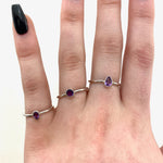 Sterling Silver Amethyst Ring, Dainty Amethyst Ring, Sterling Silver, Amethyst Ring