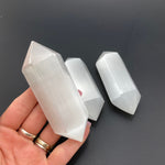 Double Terminated Selenite Point, Two Point Selenite, Double Terminated Selenite Wand