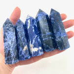 Sodalite Point, Polished Sodalite Point, Sodalite Tower, Sodalite Gemstone