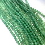 8mm Round Green Aventurine Bead, Aventurine Bead, Aventurine Bead Strand, 16” Aventurine Bead Strand