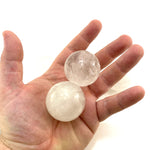 4cm Clear Quartz Sphere, Natural Quartz Sphere, Polished Quartz Sphere, P-49