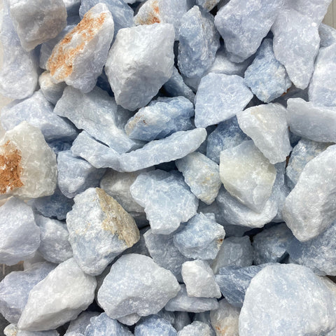 1lb Blue Calcite, Rough Blue Calcite, Bulk Blue Calcite, Wholesale Blue Calcite
