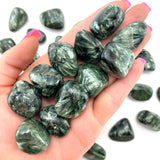 RARE Seraphinite Tumble, Tumbled Seraphinite, Polished Seraphinite, Healing Seraphinite, T-52