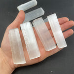 6cm Selenite Stick, Small Selenite Stick, Rough Selenite, Short Selenite Stick