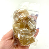 Raw Honey Calcite, One Stone or Baggy, Rough Honey Calcite, Natural Honey Calcite