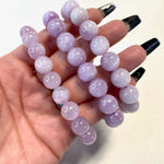 Kunzite Round Bracelet, 10mm Kunzite Bracelet, Quality Kunzite Bracelet, A-02