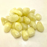 Sulfur Quartz Tumbled Stone, Tumbled Sulfur Quartz, Yellow Sulfur Quartz, Sulfur Quartz, Brimstone Tumble, P-42