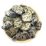 Dalmatian Stone, Tumbled Dalmatian Stone, Dalmatian Jasper, Healing Dalmatian Jasper