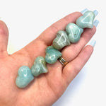 Mini Caribbean Calcite Heart, Caribbean Calcite Gemstone Heart, Healing Caribbean Calcite Heart, Small Caribbean Calcite Heart, B-03